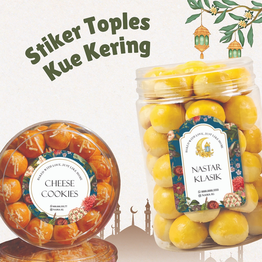 

STICKER TOPLES KUE KERING LEBARAN / STICKER HAMPERS IDUL FITRI