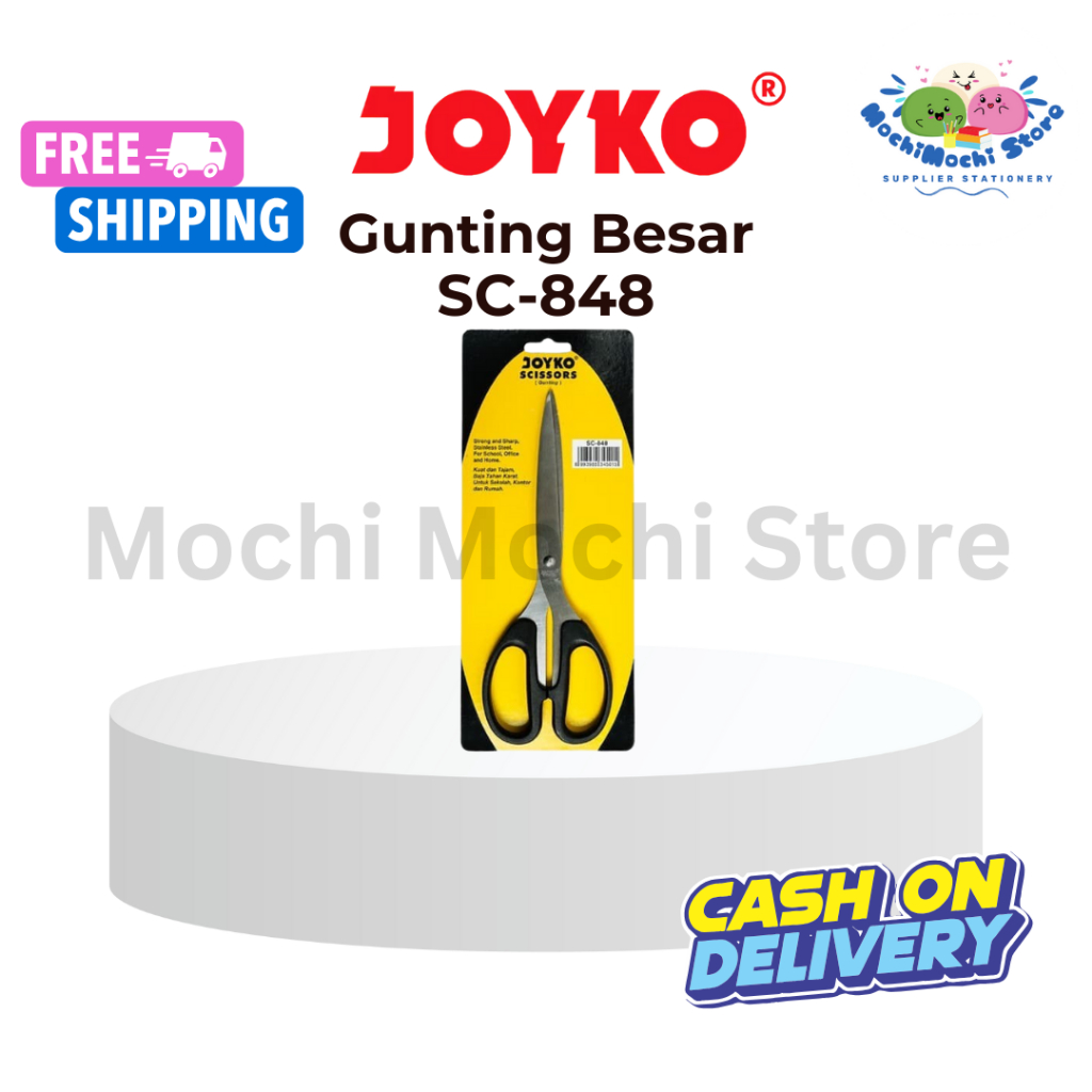 

Gunting Joyko Besar SC-848 | Scissors Joyko | Gunting Besar | Gunting Besar JOYKO Scissors Stainless Original Alat Pemotong Hitam