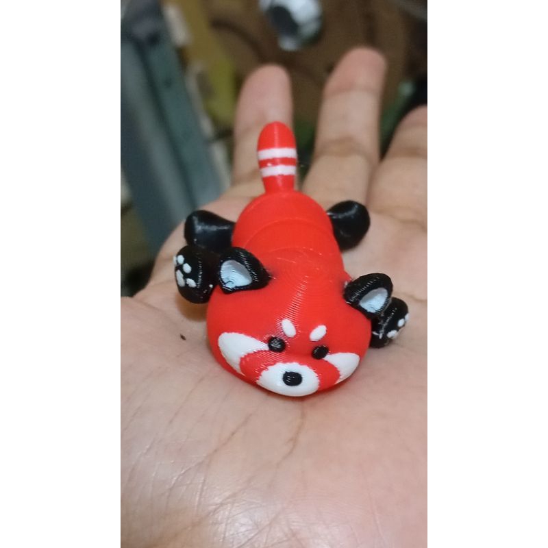 artikulasi panda merah mainan red panda fleksibel fidget toy terbaru