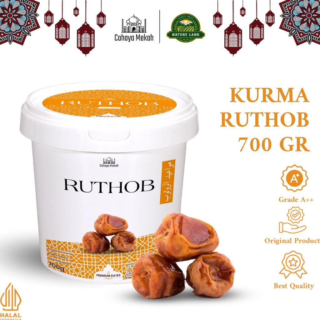

Cahaya Mekah Kurma Ruthob Kurma Ruthob Matang Ember 700 Gram