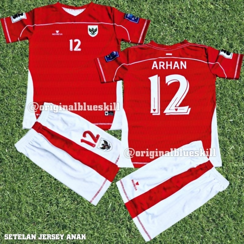 Jersey kids timnas indonesia terbaru 2025 | setelan jersey sepak bola anak | setelan jersey timnas a