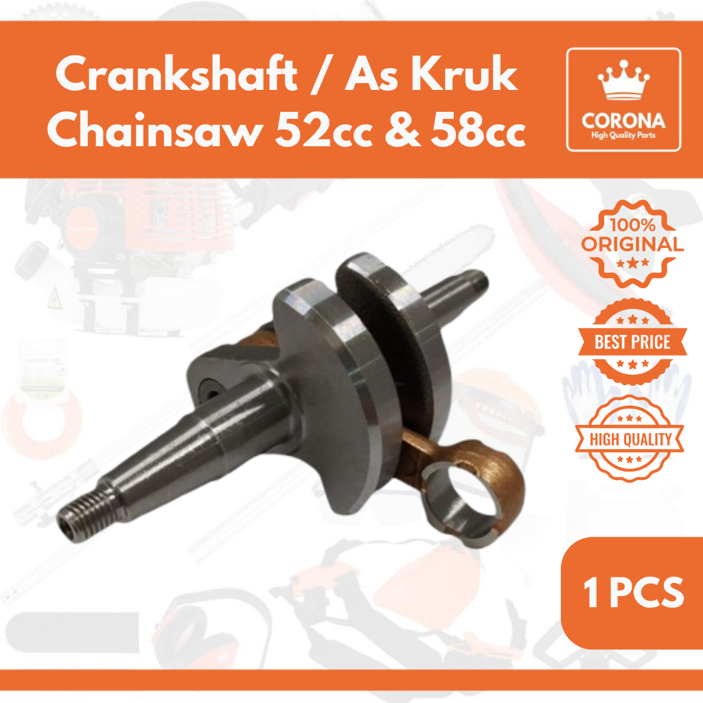 Crankshaft As Kruk Senso Chainsaw 5200 5800 Sokar Mesin Gergaji Kecil Sinso 52CC 58CC As Krup