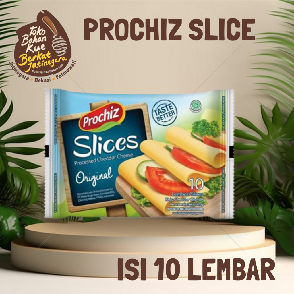 

KEJU PROCHIZ CHEDDAR SLICE ISI 10PCS / KARTON