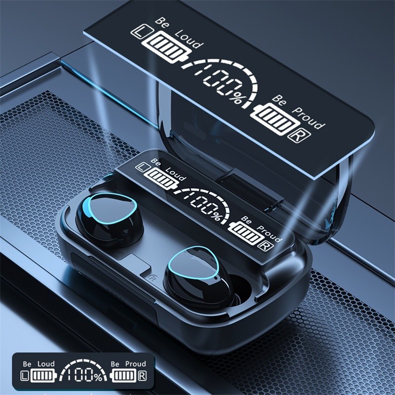 TWS Earphone M10 Hieen M10 TWS Wireless Bluetooth Earphone In Ear Headset Noise-Cancelling Bluetooth