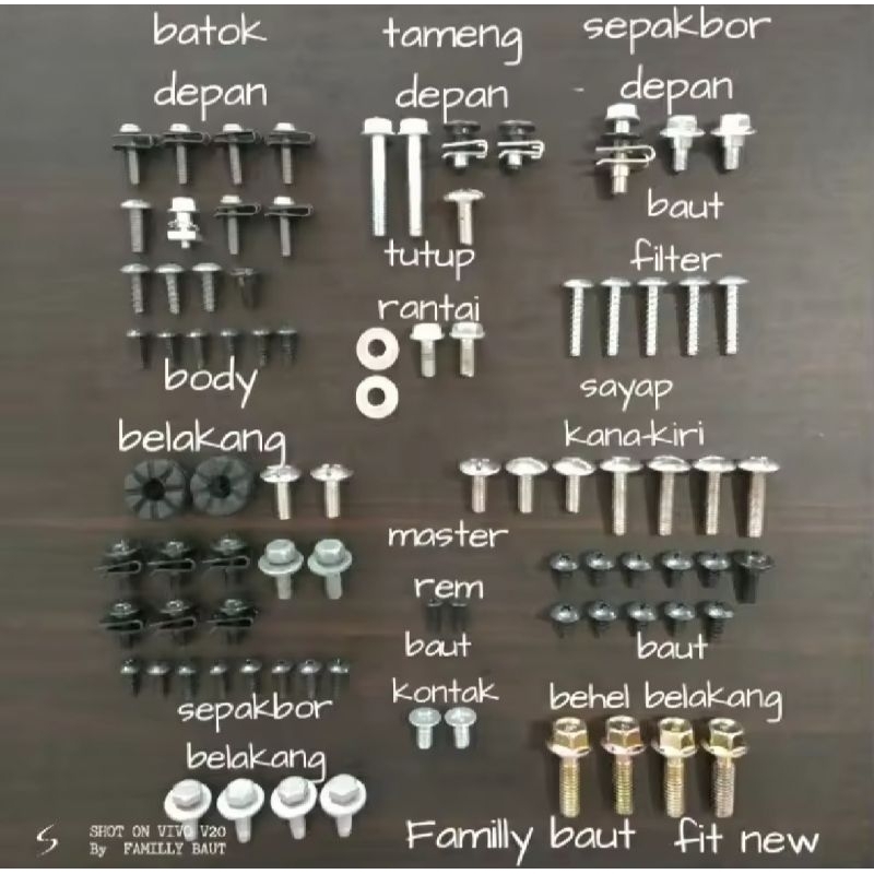 baut lengkap full body supra fit new. supra fit s baut lengkap full body supra fit new. supra fit s