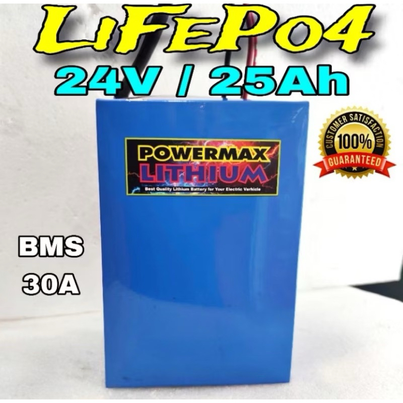 baterai lifepo4 24v/25ah