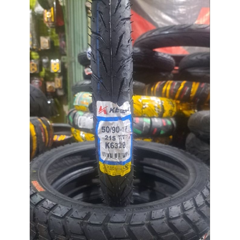 BAN LUAR DRAG /BAN CACING RING 17 50/90 &60/80 BAN LUAR NYLON  KENDA