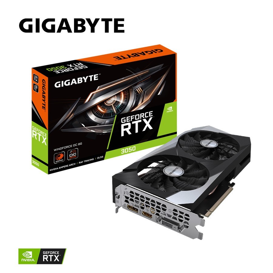 GIGABYTE GEFORCE RTX 3050 WINDFORCE OC 8GB GDDR6 NVIDIA / 3050