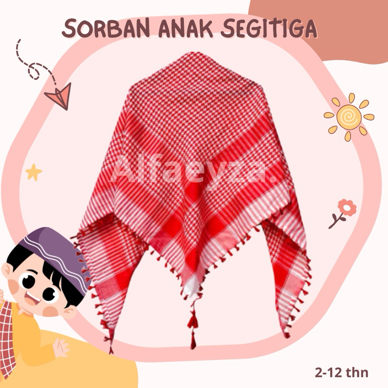 Sorban Anak Laki Laki Segitiga khusus TK- SD / Sorban Anak Laki Laki Viral