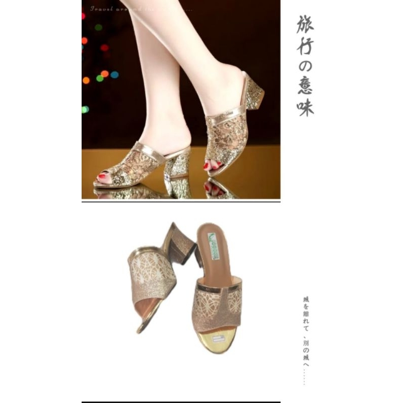 sandal kokop wanita /sepatu sandal pesta/sendal slop/sendal ibu-ibu/sendal murah