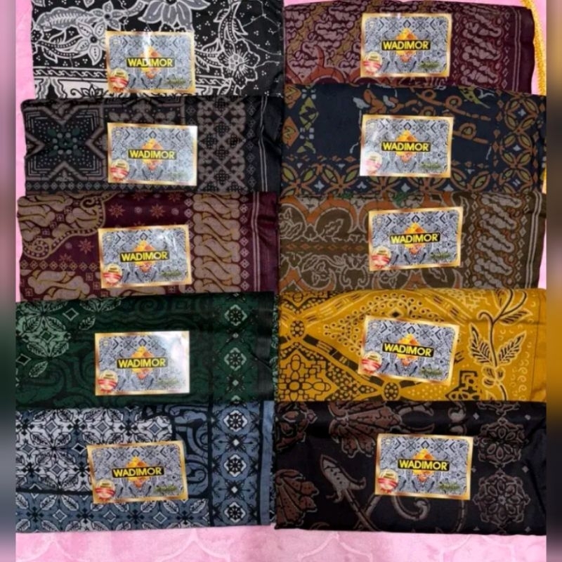 Sarung WADIMOR Motif batik Jawa kekinian dewasa muslim
