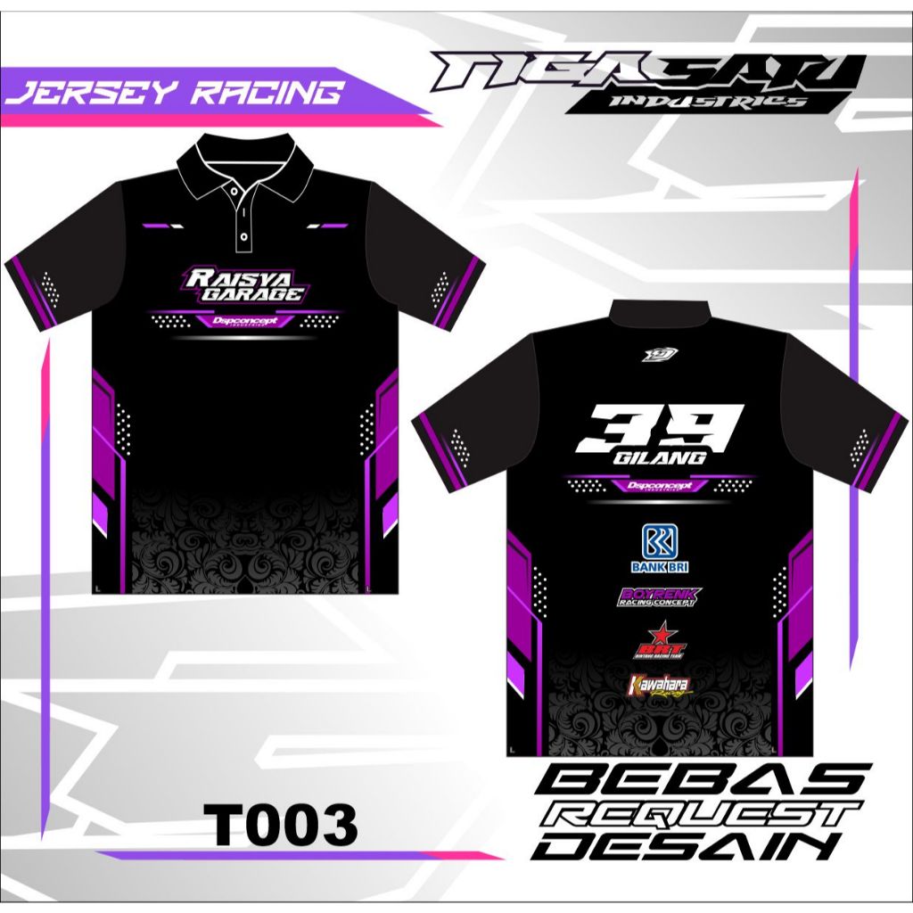 KAOS JERSEY RACING CUSTOM FULL PRINTING JERSEY BALAP JERSEY BISA UBAH NAMA NOMOR JERSEY RACING TEAM 