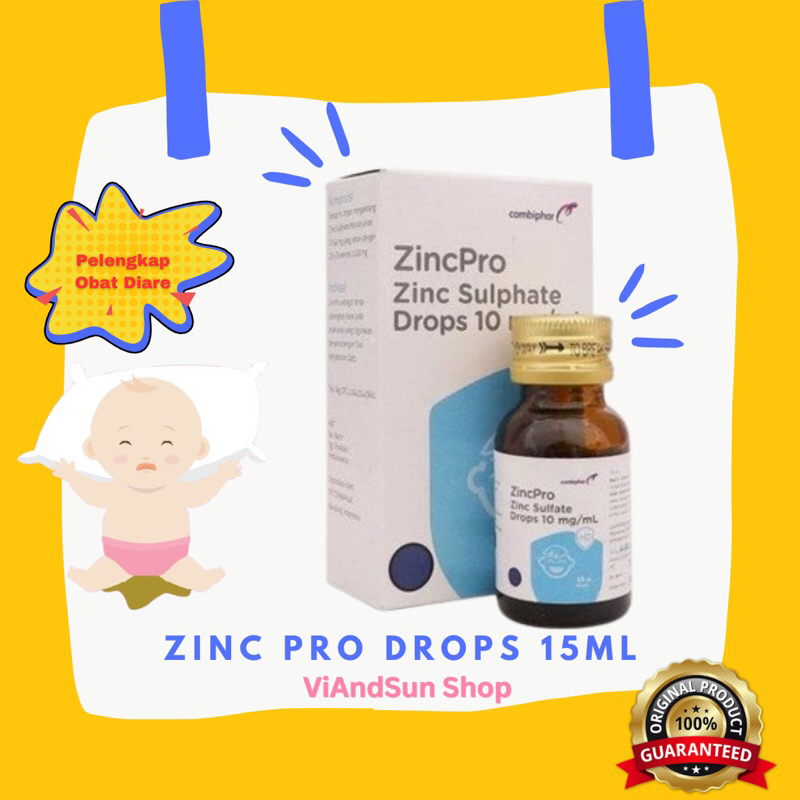 ZincPro Drops 15 ml - Obat diare bayi - Combiphar Zinc untuk Bayi dan Anak