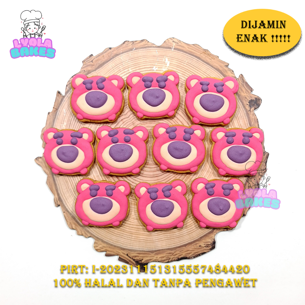 

Cookies Lotso 10pcs Kukis Stoy Story Enak Halal