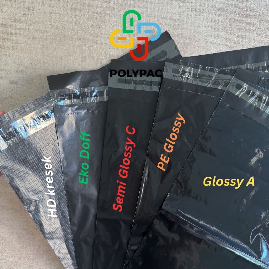 

Polymailer Warna Glossy 40x60 isi 50 pcs - Plastik Polymailer Lem Kantong Packing Online