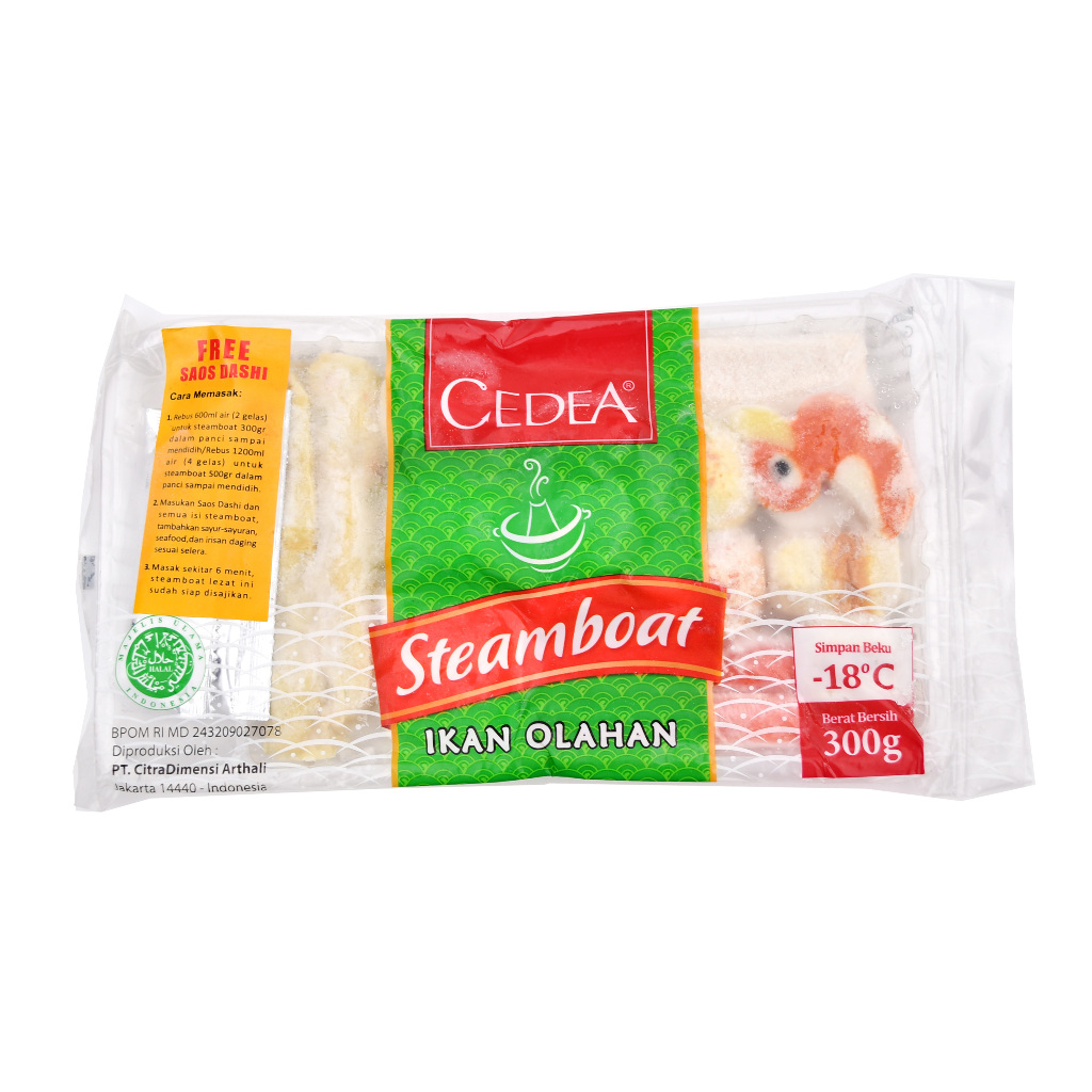 

Ikan Olahan CEDEA Steamboat Baso Shabu Shabu 300 Gr