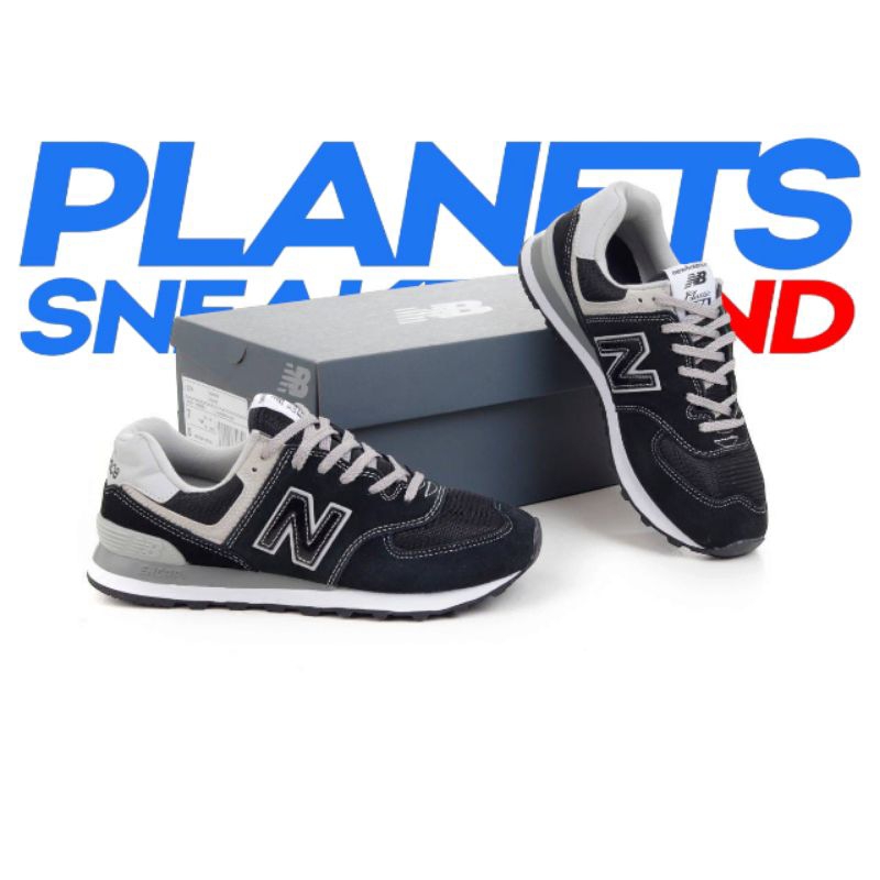 Sepatu Sneakers 574  Black Grey Navy