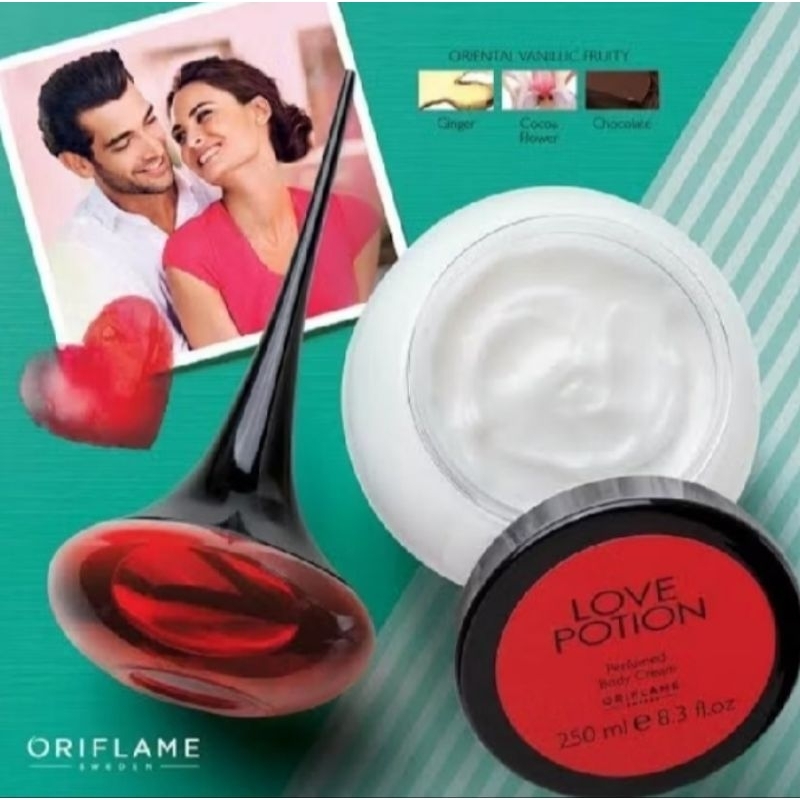 LOVE POTION SET BODY CREAM + PARFUM ORIFLAME