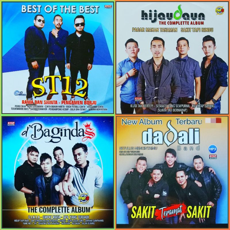 Kaset MP3 Audio Musik Lagu Pop Indonesia St12 - Hijau Daun - D'Bagindas - Dadali Album Pilihan Lengk