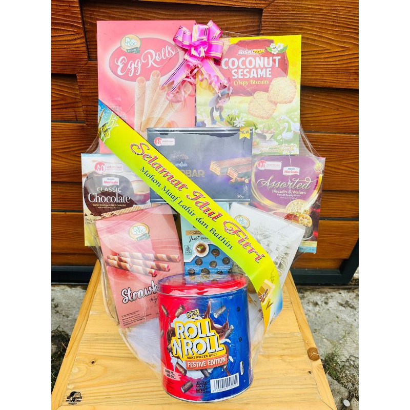 

Hampers Lebaran Parcel Lebaran Malan Hampers kue jajan piring gelas
