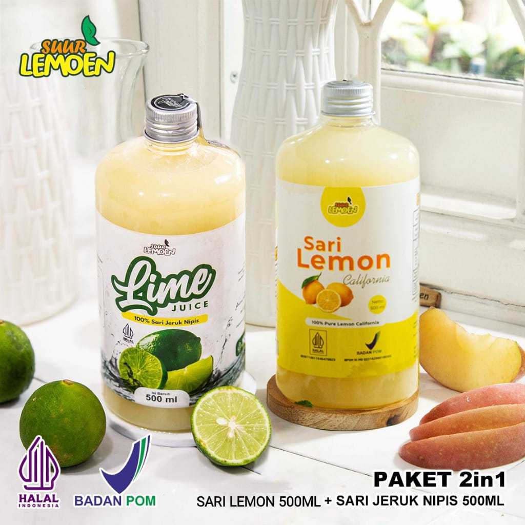 

Paket Diet Sehat 2in1 - Sari Jeruk Nipis 500ml + Sari Lemon 500ml By Suur Lemoen