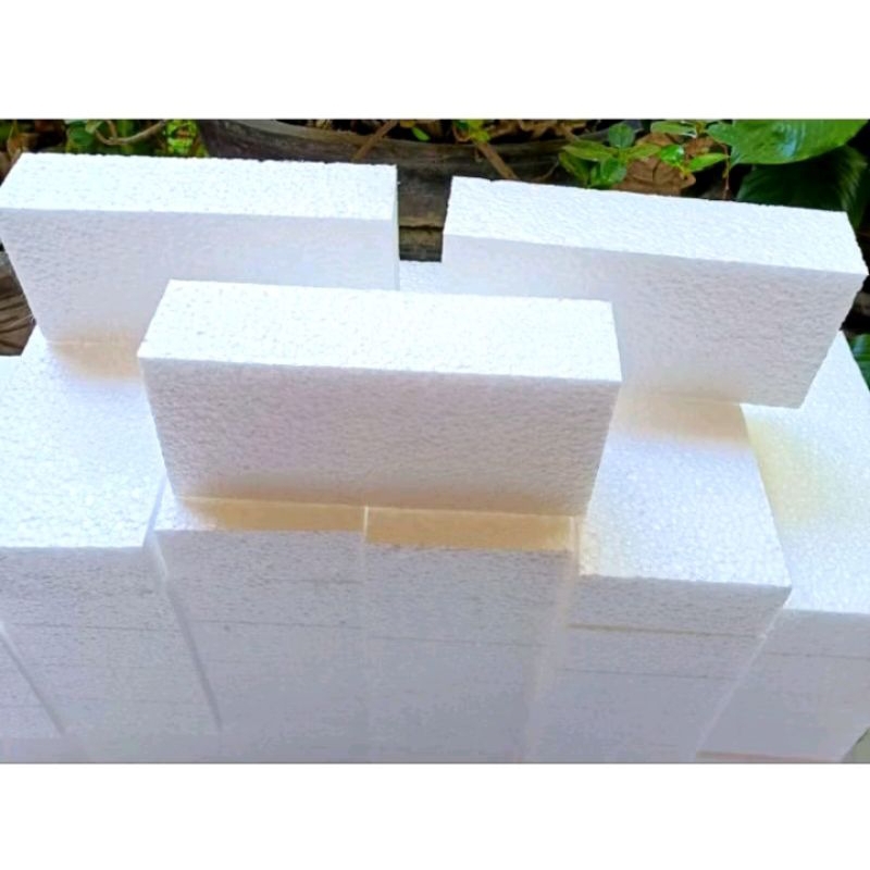 

D ( D8 ) STEROFORM FLOWERS / BUSA BUNGA KUALITAS MEDIUM UK 20 x 10 x 5 CM / STEROFOAM PUTIH POLOS