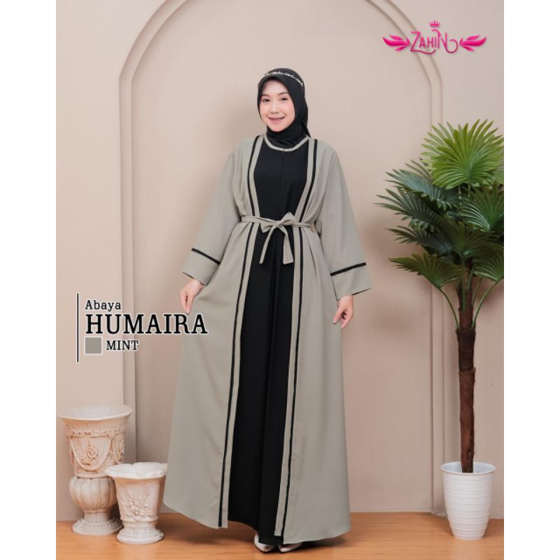 HUMAIRA ABAYA by ZAHIN / GAMIS HUMAIRA / GAMIS ABAYA TWO TONE / GAMIS ABAYA POLOS / GAMIS ABAYA LIST