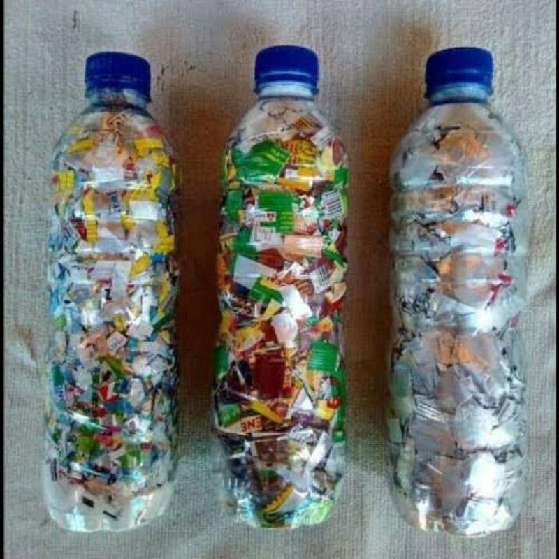 

ECOBRICK/EKOBRICK 600 ML / 200GRAM TUGAS SEKOLAH