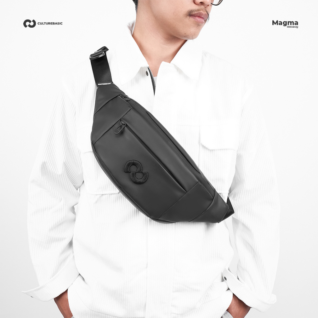promo terbaru culture basic magma waistbag pria slingbag waterproof tas pinggang selempang ringan