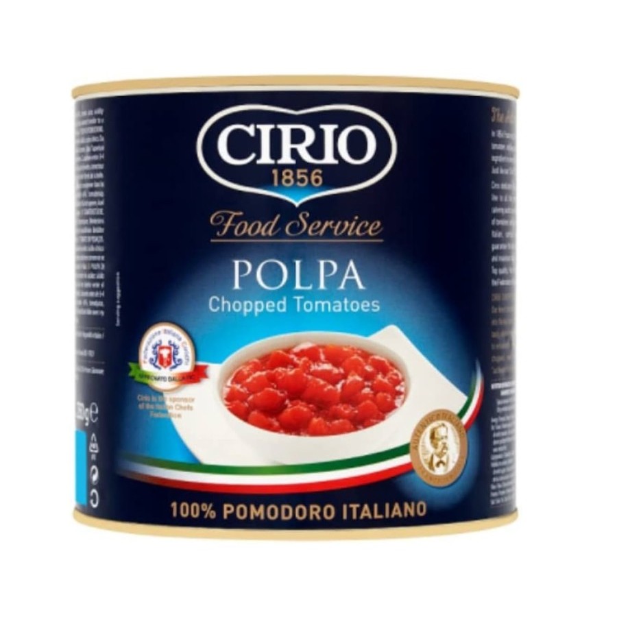 

tomat cincang tomato chopped cirio polpa 2.55 kg