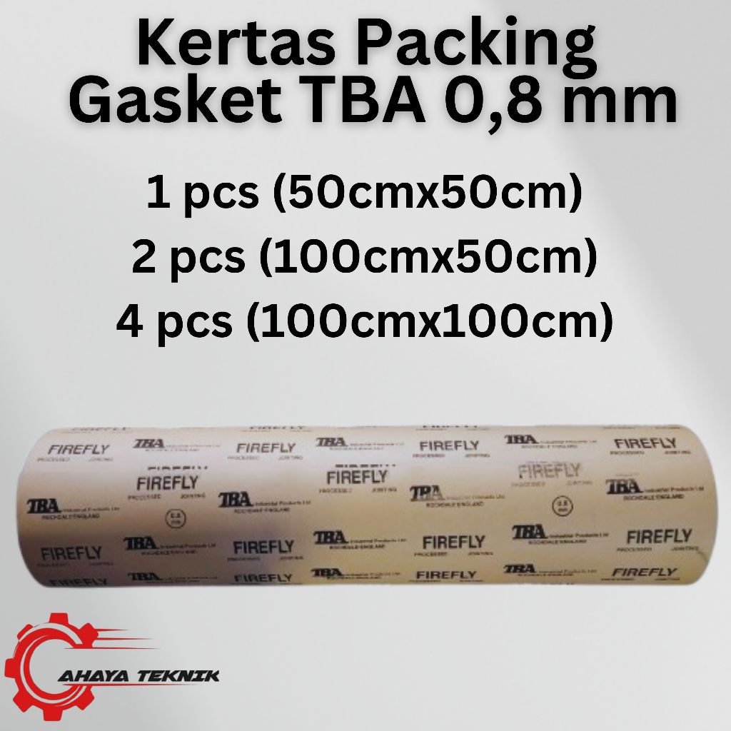 Kertas Packing Paking Gasket TBA Firefly 0,8 mm