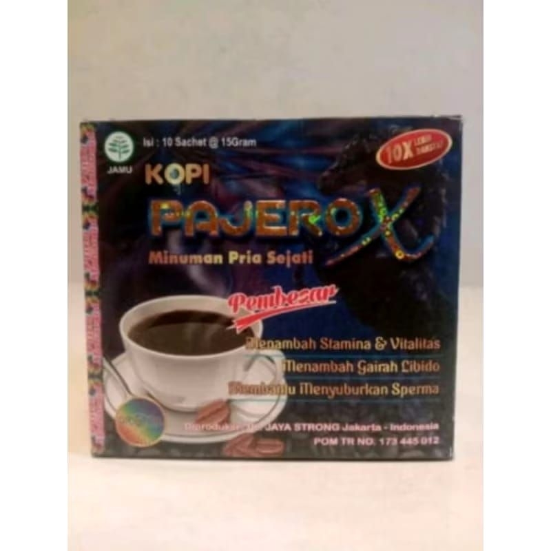 

PAJERO X , KOPI PAJERO ASLI MINUMAN COFFEE SUPLEMEN KUAT TAHAN LAMA PRIA