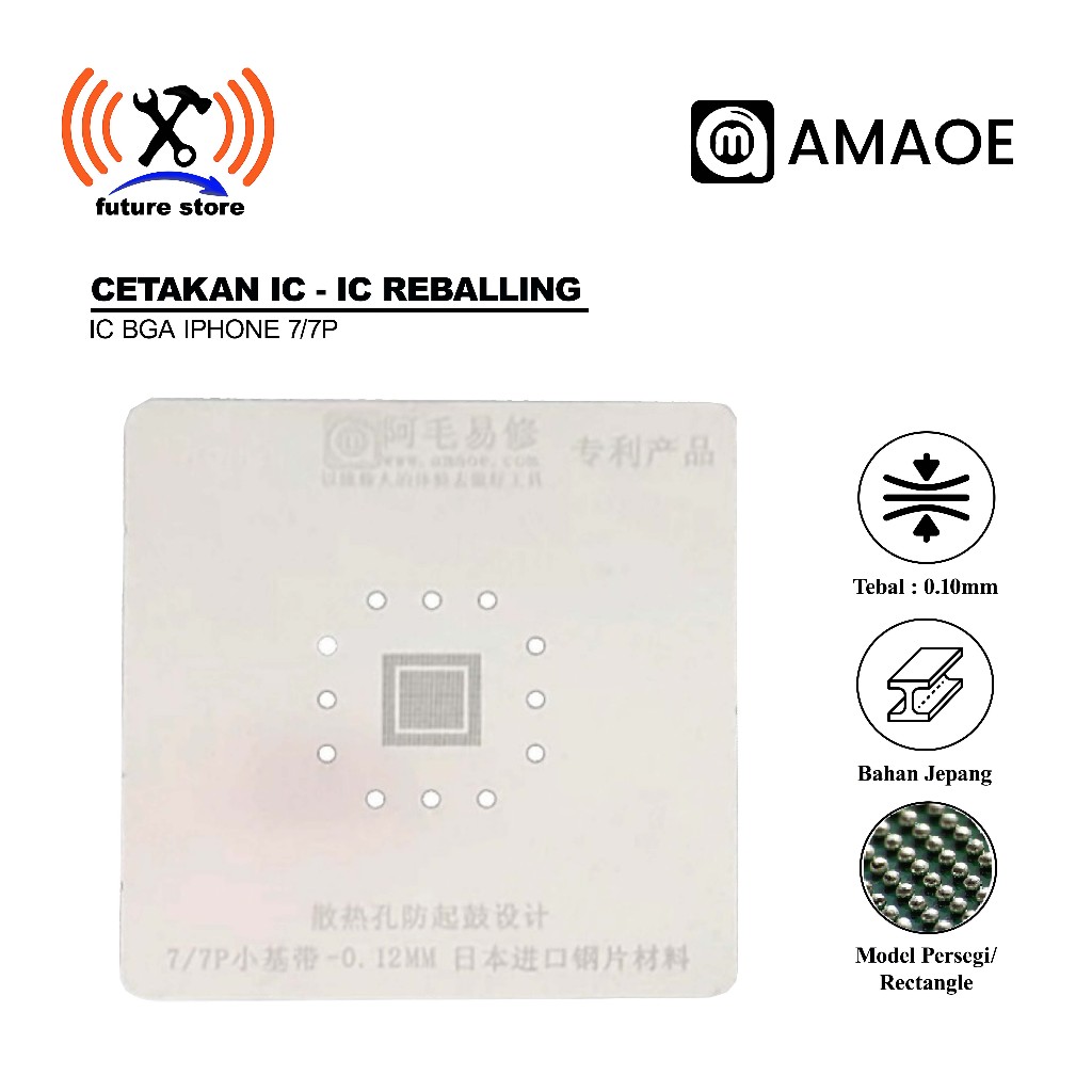 Cetakan IC BGA Amaoe Iphone 7/7P Baseband Intel Original