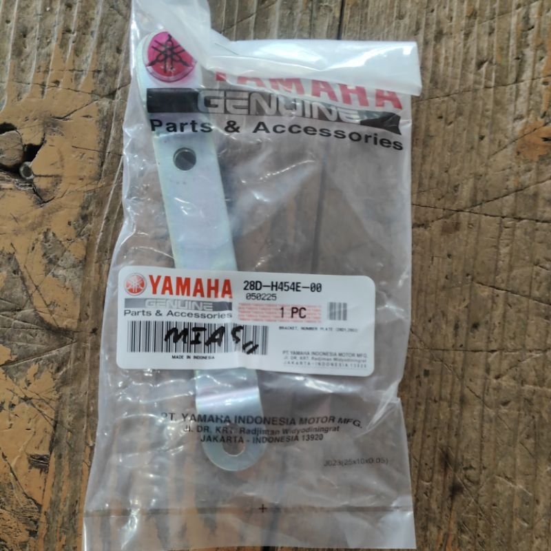 breket besi plat nomor depan mio smile ori yamaha