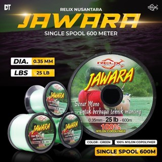 JAWARA RELIX NUSANTARA SENAR NYLON CONNECTING 100 METER NYLON COPOLYMER 4 5 6 8 10 12 15 20 25 lb