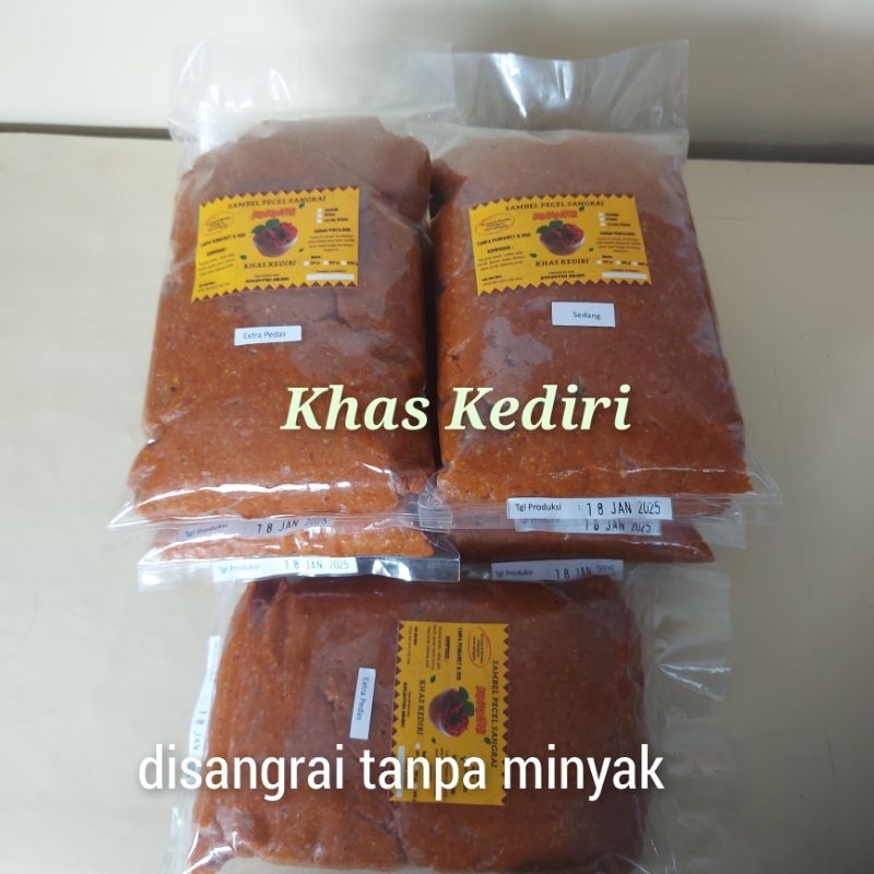 

SAMBEL PECEL SANGRAI.... 1Kg sambel pecel khas kediri khinanti tanpa pengawet