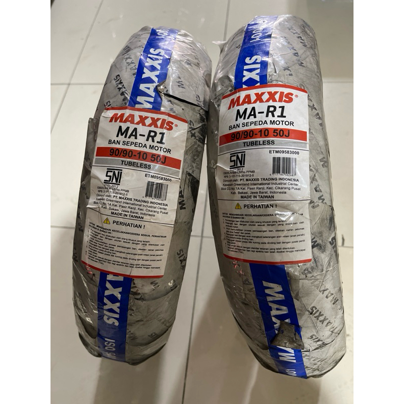 ban maxxis ma-r1 import 90/90-10 ring 10 untuk vespa classic