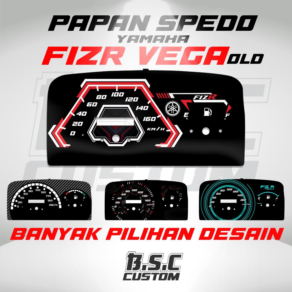 BISA CUSTOM PAPAN SPIDO PANEL SPEEDOMETER PAPAN SPEDO YAMAHA FIZR FIZ R F1ZR YAMAHA VEGA OLD VEGA LA