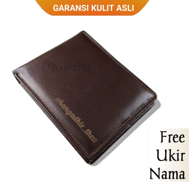 Dompet Pria Kulit Asli Wallet Dompet Cowok Kulit Asli Original GRATIS UKIR NAMA