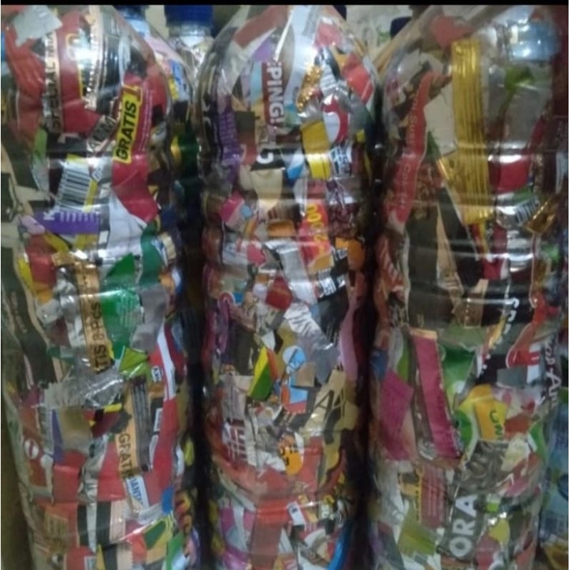 

ecobrick 1500 ml berat 450 gram