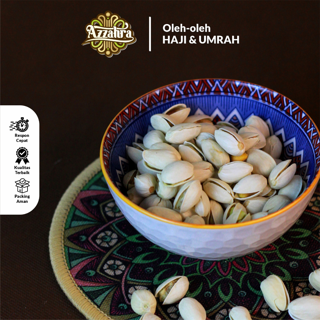 

Kacang Pistachio oleh oleh haji umroh Snack sehat