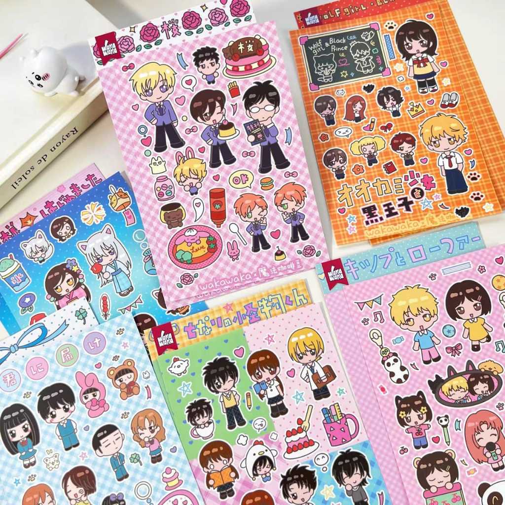 

[WindHeart] 1 lembar sticker sheet mini little cartoon character japanese little character style 22523