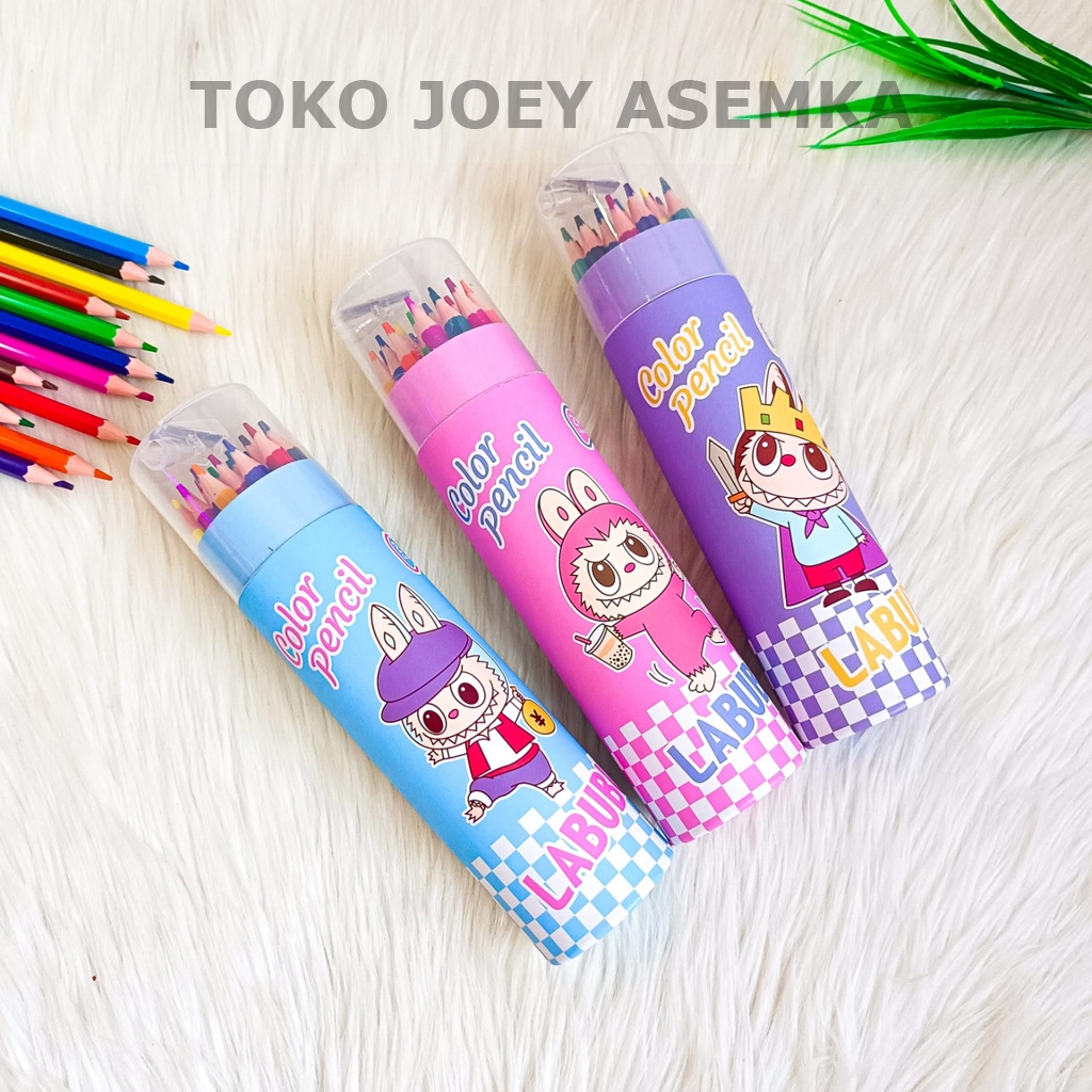 

PENSIL WARNA LABUBU TABUNG 24 DAN 12 PLUS RAUTAN WARNA MURAH COLORED PENCIL COLOURED PENCIL WARNI POP MART LISA BLACKPINK THE MONSTER