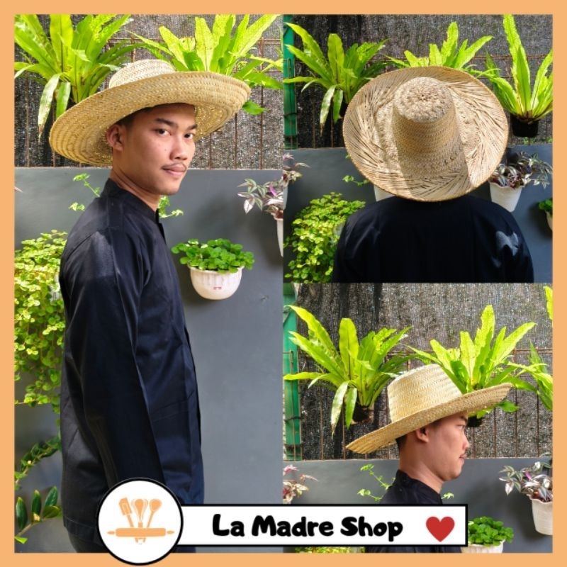 Topi Pantai Topi Rekreasi Anyaman Pandan asli Bali - Anyaman Rapi & Rawis Estetik - Uniseks Pria & W