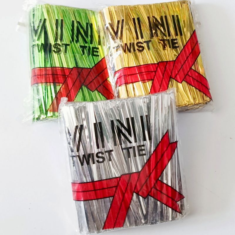 

Twist Tie Pita Kawat Metalik Tali Souvenir Kawat