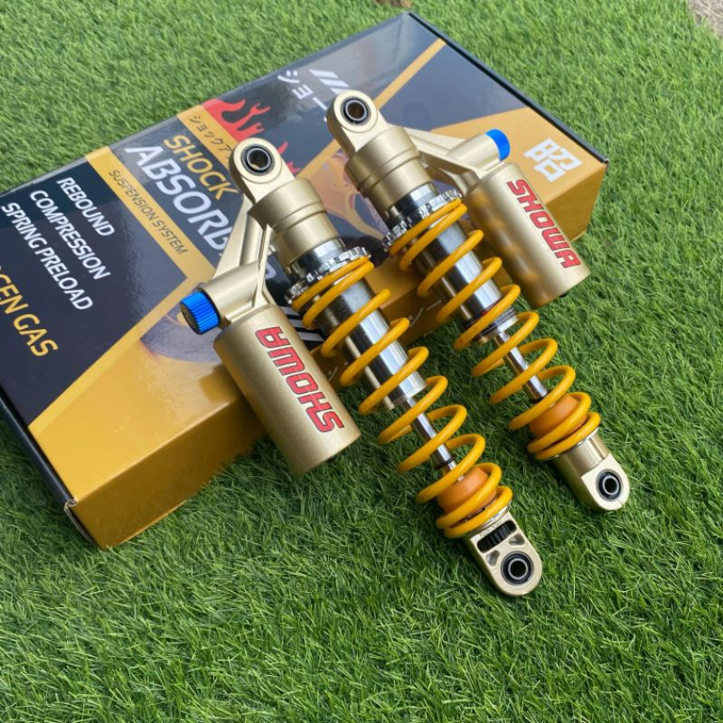 Shock Skok Belakang Showa import CB400 kuning 320mm/32cm Import Dobel Klik Click Fungsi