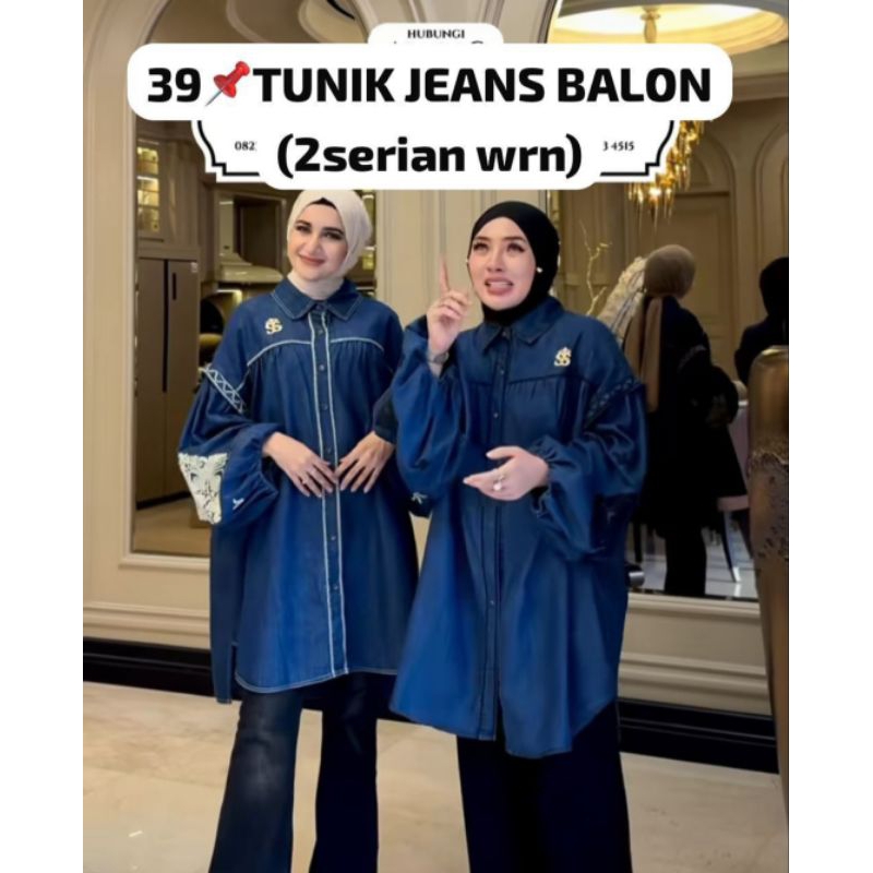 SHELLASAUKIA ❤️ TUNIK JEANS ORI ❤️ SHELLASAUKIA ❤️