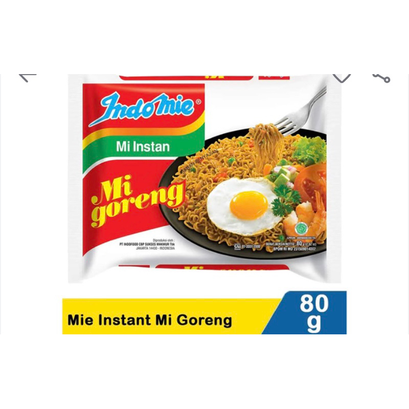 

Indomie Goreng/Kuah (isi 10 pcs) Murah meriah