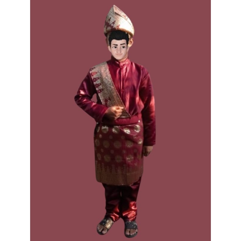 Pakaian Adat Anak Anak dan Pria Palembang
