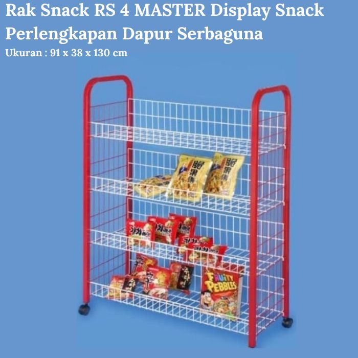 Rak Snack RS 4 MASTER Display Snack Perlengkapan Dapur Serbaguna